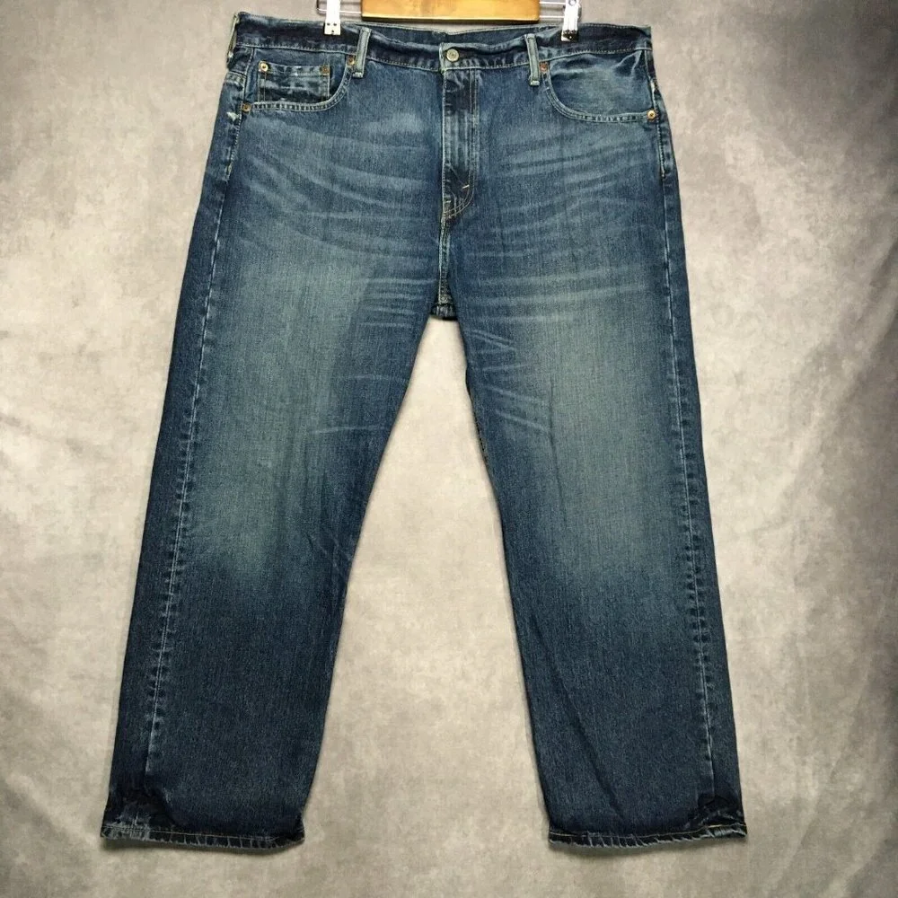 Levis Mens‎ 569 Loose Straight Fit Blue Jeans size 42x30 Cotton Denim Pants
